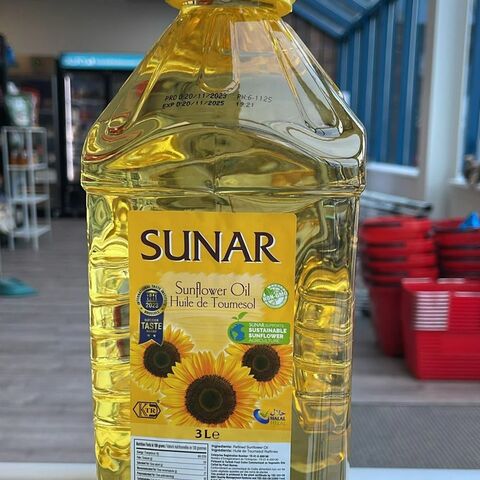 Aceite de Girasol Crudo a Precios Competitivos en Venta. Aceite de Girasol 100% Puro Sin Marca - 3 l | Oferta B2B