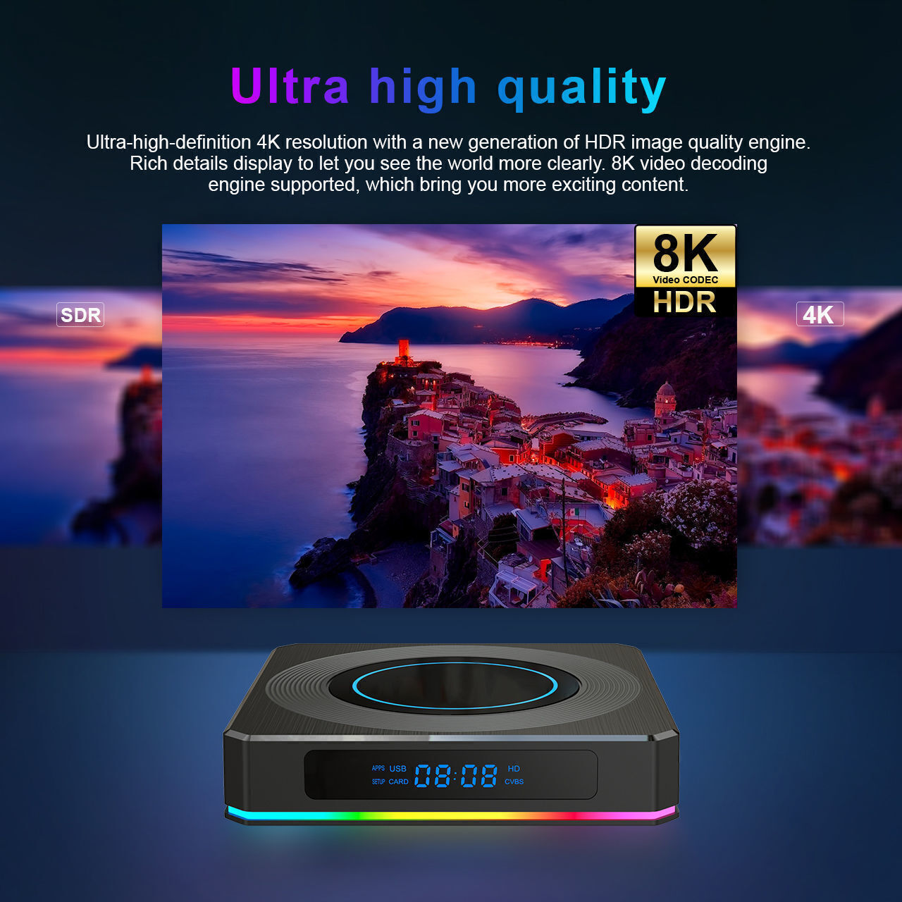 2025 Top Selling Amlogic S905x4 /s905x5m Quad Core A55 Android11 Dual ...