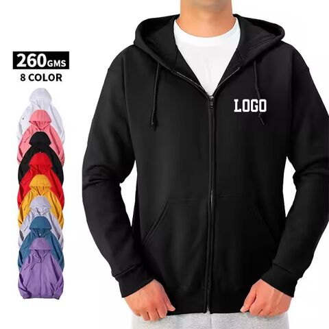 Grosir Kaos Hoodie Rajut Katun Nyaman Pria Musim Gugur Tipis Desain Logo Bordir Sablon Kustom Hoodie Resleting
