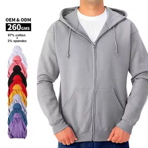 Grosir Kaos Hoodie Rajut Katun Nyaman Pria Musim Gugur Tipis Desain Logo Bordir Sablon Kustom Hoodie Resleting