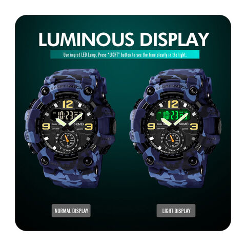 Montres numériques LED sport pour enfants, montre militaire bon marché en gros