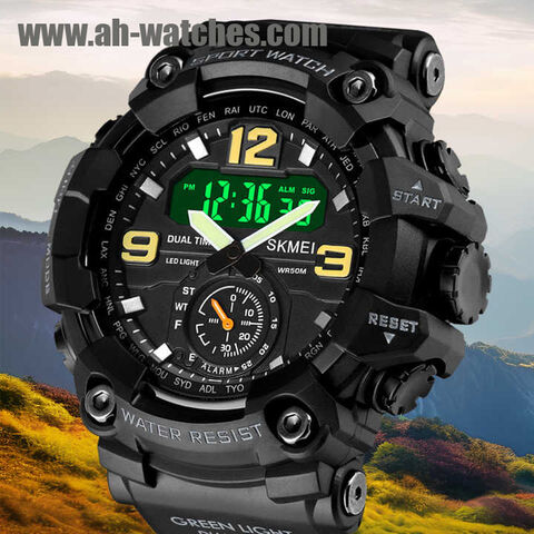 Montres numériques LED sport pour enfants, montre militaire bon marché en gros