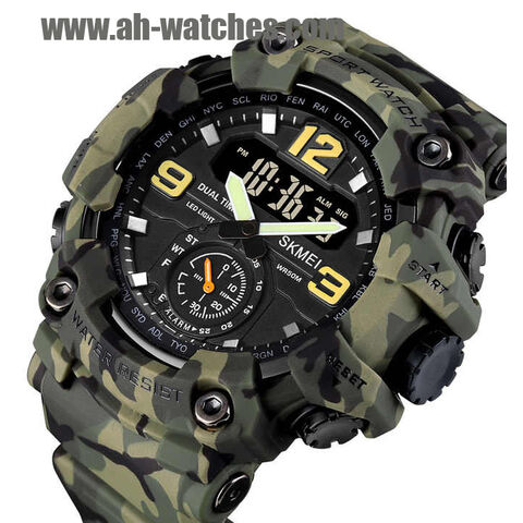 Montres numériques LED sport pour enfants, montre militaire bon marché en gros