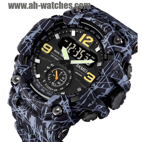 Montres numériques LED sport pour enfants, montre militaire bon marché en gros