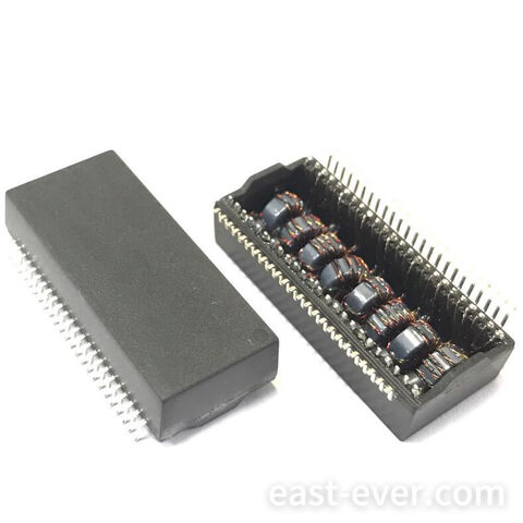 P20601G، محول شبكة 10/100 BASE-Tx، متوافق مع معيار IEEE 802.3، 0 - +70 درجة مئوية، وحدات مغناطيسية أحادية المنفذ DIP