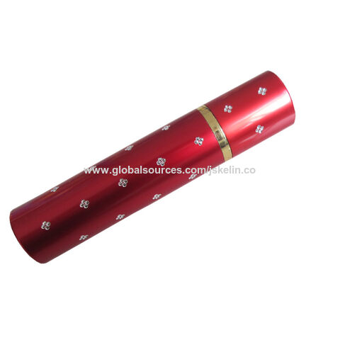 Electra Red Lipstick Stun Gun, Aluminum Flashlight, K90II-Red