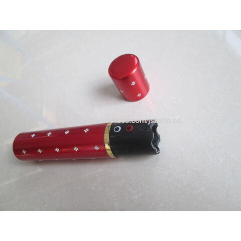 Electra Red Lipstick Stun Gun, Aluminum Flashlight, K90II-Red