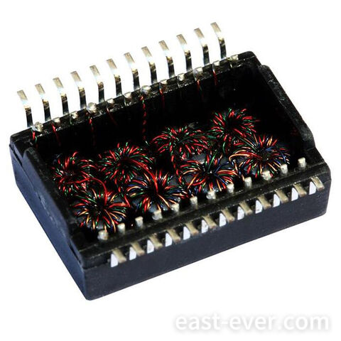 P20601G، محول شبكة 10/100 BASE-Tx، متوافق مع معيار IEEE 802.3، 0 - +70 درجة مئوية، وحدات مغناطيسية أحادية المنفذ DIP