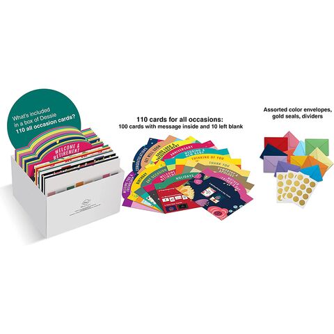 Assortiment de Cartes de Voeux pour Toutes Occasions avec Messages à l'Intérieur. Anniversaires, Condoléances, Pensées, etc.