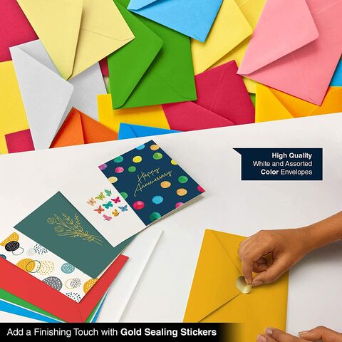 Assortiment de Cartes de Voeux pour Toutes Occasions avec Messages à l'Intérieur. Anniversaires, Condoléances, Pensées, etc.
