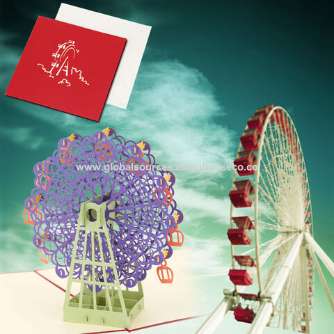 Jolies cartes de vœux, cartes de festival 3D, cartes cadeaux faites à la main, toutes sortes de formes peuvent être personnalisées.