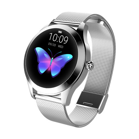 Pulsera inteligente de fitness Bluetooth de acero inoxidable IP68 a prueba de agua OEM para damas