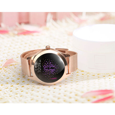Pulsera inteligente de fitness Bluetooth de acero inoxidable IP68 a prueba de agua OEM para damas