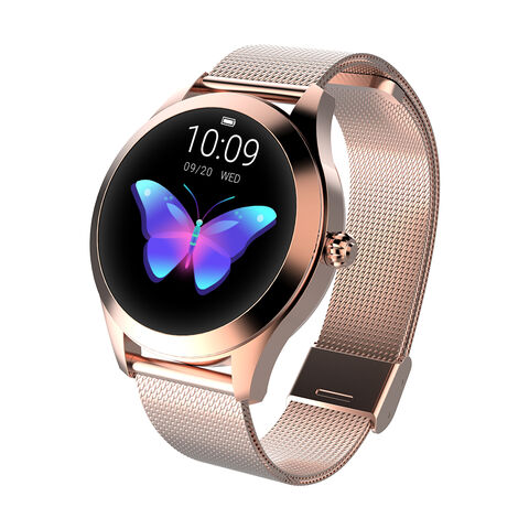 Pulsera inteligente de fitness Bluetooth de acero inoxidable IP68 a prueba de agua OEM para damas