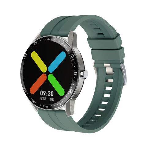 KINGWEAR G1 Caja de Aleación de Zinc Monitor de Ritmo Cardíaco Pulsera Inteligente Deportiva Bluetooth