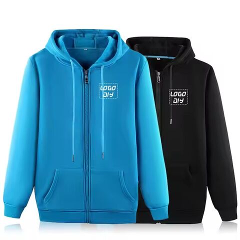 Produsen Jaket Hoodie Resleting Pria Bahan Fleece Katun Hangat, Logo Kustom, Desainer Hoodie Fleece Polos