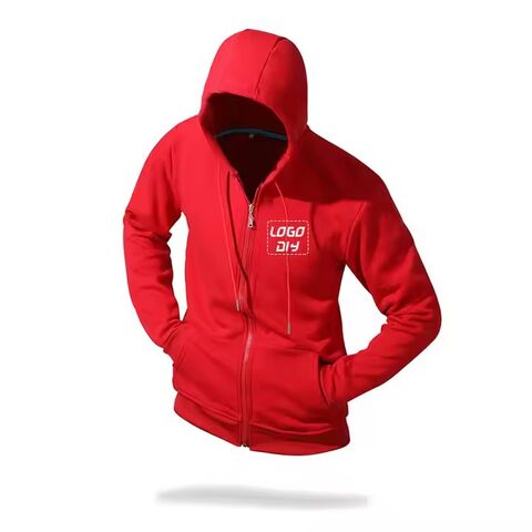 Produsen Jaket Hoodie Resleting Pria Bahan Fleece Katun Hangat, Logo Kustom, Desainer Hoodie Fleece Polos