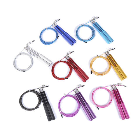 Verstellbares Speed Rope aus Edelstahl-Draht und Aluminium