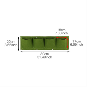 18/36/49 Pockets Hanging Green Grow Bag Planter Vertical Garden Vegetable Living Garden Bag supplier