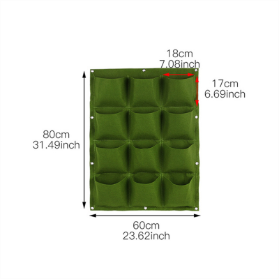 18/36/49 Pockets Hanging Green Grow Bag Planter Vertical Garden Vegetable Living Garden Bag supplier