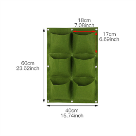 18/36/49 Pockets Hanging Green Grow Bag Planter Vertical Garden Vegetable Living Garden Bag supplier