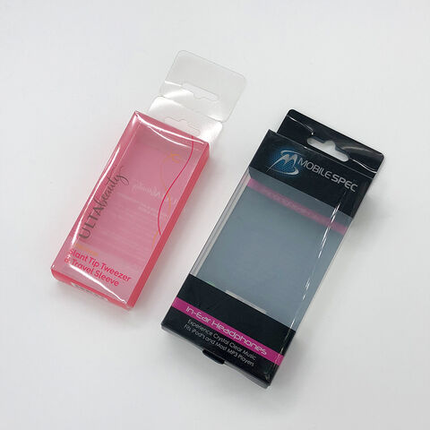Kundenspezifische transparente PVC-Kunststoffverpackungsbox, rechteckige PET-Quadratverpackungsbox