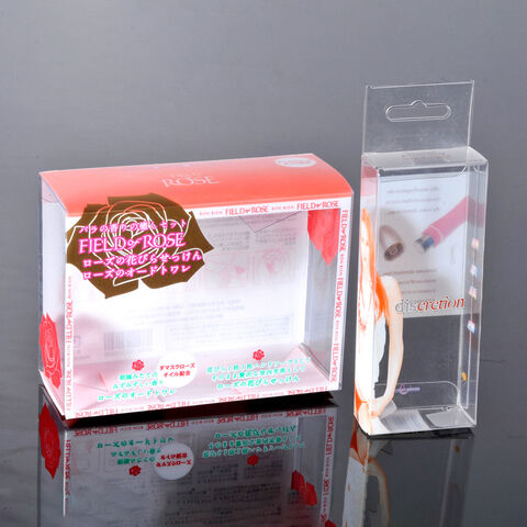 Kundenspezifische transparente PVC-Kunststoffverpackungsbox, rechteckige PET-Quadratverpackungsbox