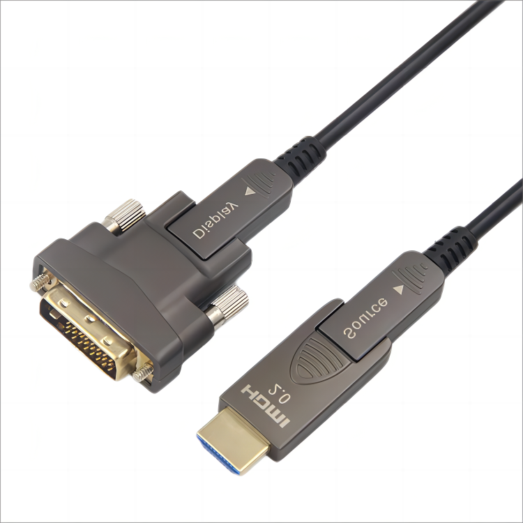 25m Dvi-d To Dvi-d Active Optical Cable 10.2gbps 4k30 Oem Factory ...