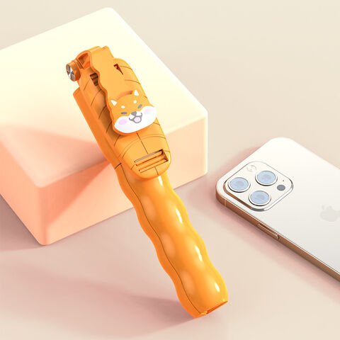 Bâton de Selfie Trépied Bluetooth Télécommande Universelle Intégrée pour Téléphone Portable avec Design de Dessin Animé en Gros - Support Photo/Vidéo en Direct