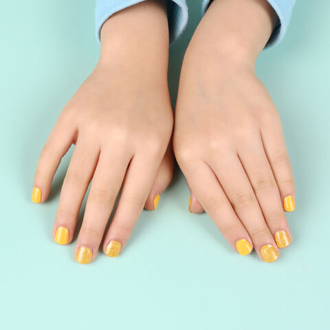 Bandes de Vernis à Ongles en Gel ShineB pour Enfants PRINCESSE GELICA 45917 Lait de Banane, Stickers à Ongles Faciles et de Haute Qualité pour Salon, les Plus Vendus