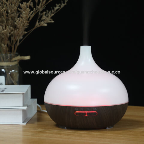 Hersteller Aroma Diffuser Elektrisch mit Dunkler Holzmaserung für Ätherische Öle Luftbefeuchter für Büro Zuhause