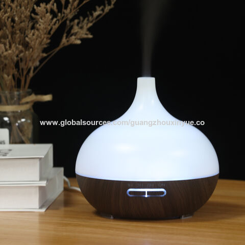 Hersteller Aroma Diffuser Elektrisch mit Dunkler Holzmaserung für Ätherische Öle Luftbefeuchter für Büro Zuhause