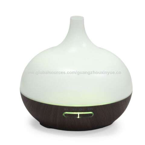 Hersteller Aroma Diffuser Elektrisch mit Dunkler Holzmaserung für Ätherische Öle Luftbefeuchter für Büro Zuhause