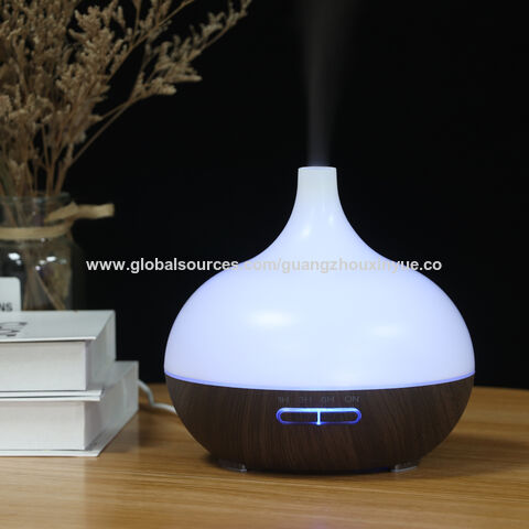 Hersteller Aroma Diffuser Elektrisch mit Dunkler Holzmaserung für Ätherische Öle Luftbefeuchter für Büro Zuhause