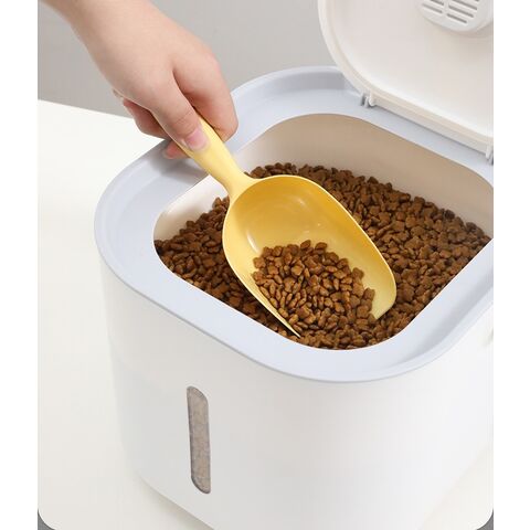 Boîte de Rangement pour Nourriture pour Animaux de Compagnie Très Grande Capacité Portable Résistante à l'Humidité