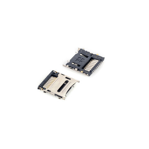 موصّل بطاقة Micro SD بمقاس 1.20 مم مع مفصلة مرتكزة. موصّلات بطاقات الذاكرة للألعاب والفيديو