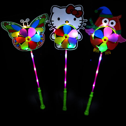 2020 Custom LOGO flashing Mini LED glowing Windmill