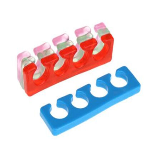 Separador de Dedos de Silicona para Uñas, Herramienta de Belleza DIY Manual, Separador de Dedos de Algodón