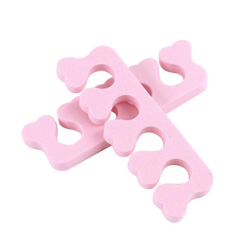 Separador de Dedos de Silicona para Uñas, Herramienta de Belleza DIY Manual, Separador de Dedos de Algodón