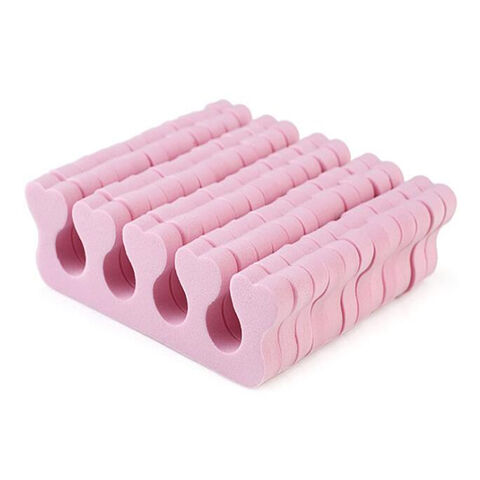 Separador de Dedos de Silicona para Uñas, Herramienta de Belleza DIY Manual, Separador de Dedos de Algodón
