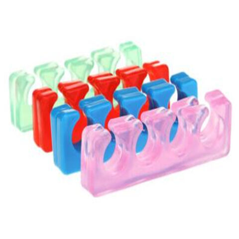 Separador de Dedos de Silicona para Uñas, Herramienta de Belleza DIY Manual, Separador de Dedos de Algodón
