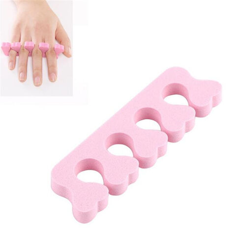 Separador de Dedos de Silicona para Uñas, Herramienta de Belleza DIY Manual, Separador de Dedos de Algodón