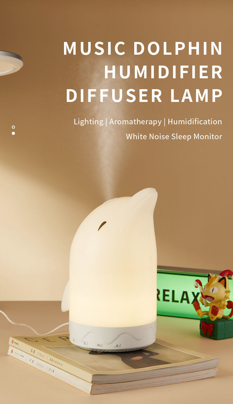 Humidificateur D'air Kawaii Blanc - Diffuseur D'arômes 200ml - Veilleuse USB - Silencieux