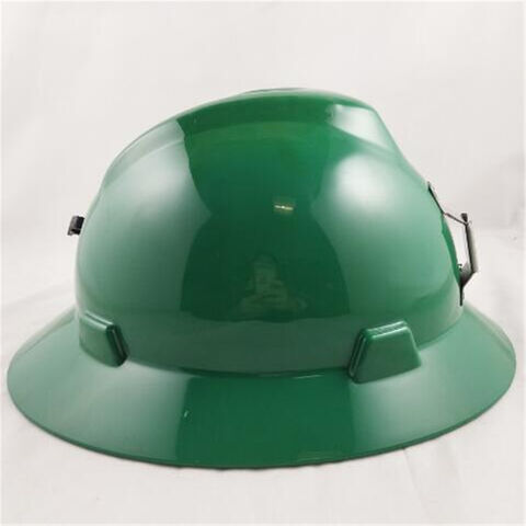 Casque de sécurité de chantier populaire en PE avec bord complet
