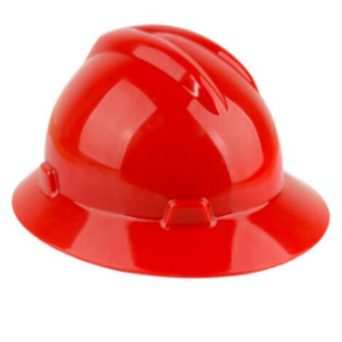 Casque de sécurité de chantier populaire en PE avec bord complet