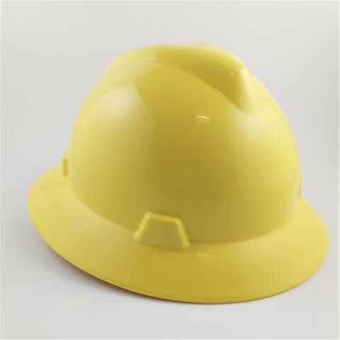 Casque de sécurité de chantier populaire en PE avec bord complet