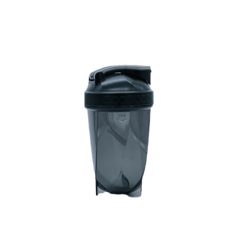 Botella mezcladora de proteínas para entrenamiento y viaje de 400 ml con bola mezcladora de metal, botellas de agua deportivas