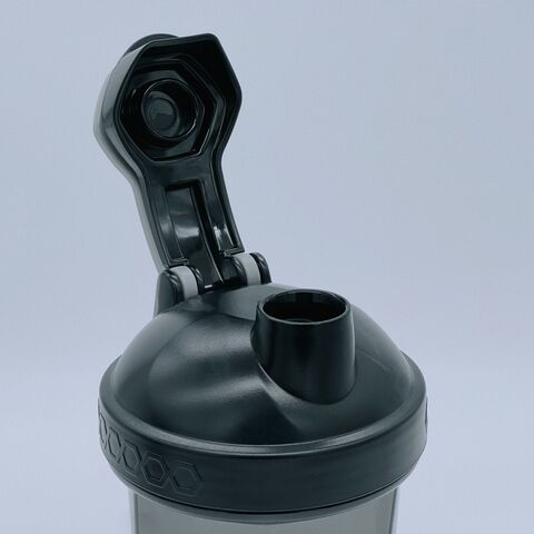 Botella mezcladora de proteínas para entrenamiento y viaje de 400 ml con bola mezcladora de metal, botellas de agua deportivas