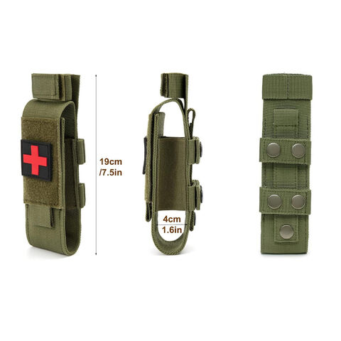 Bolsa Tática Molle para Torniquete, Kit de Armazenamento Médico de Trauma de Combate para EMT e Equipamentos de Primeiros Socorros