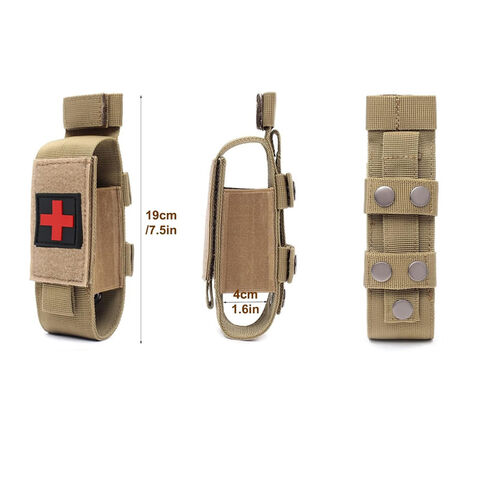 Bolsa Tática Molle para Torniquete, Kit de Armazenamento Médico de Trauma de Combate para EMT e Equipamentos de Primeiros Socorros